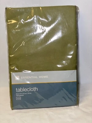 ESSENTIAL HOME  OBLONG TABLECLOTH 52 X 70  ~ NEW - Image 1 of 4