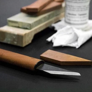 KAKURI Japanese Craft Knife Kiridashi Kogatana 180mm mujirushi SAKURA wood - Picture 1 of 6