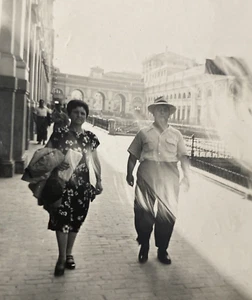 1949 Garibaldi Square Central Railway Station Naples Italy Ghost? Spirit? Photo - Picture 1 of 13