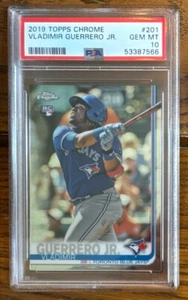 Topps Chrome Vladimir Guerrero Jr. #201 2019 PSA 10 Rookie - Imagen 1 de 2
