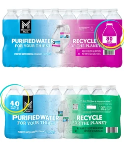Member's Mark Purified Water 8 - 16.9 fl oz (40 - 80 pk.) - Picture 1 of 9
