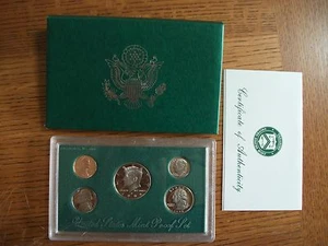 1998 S US Mint 5 Münzen Proof Set mit Vitrine kostenloser Versand - Bild 1 von 3