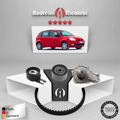 KIT DISTRIBUZIONE + POMPA ACQUA FORD FIESTA V 1.4 TDCI 50KW 68CV 2006 -> - Immagine 1 di 2