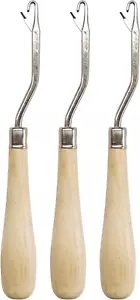 Latch Hook Tools, 3Pack Wooden Bent Latch Hooks - Picture 1 of 12