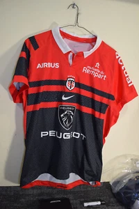 Nike TOULOUSE FRANCE Team 2023 HOME SHIRT Rugby TRIKOT HERREN XL Rot - Bild 1 von 21