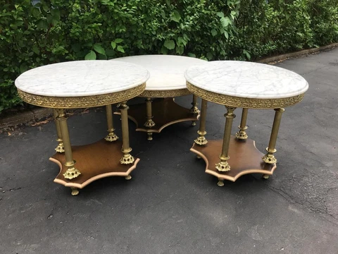 Vintage Marble Tables Set Cover