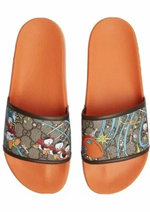 Gucci GG Men's x Disney Pursuit Donald Duck Slides Sandals Slippers SIze 12 UK - Picture 1 of 10