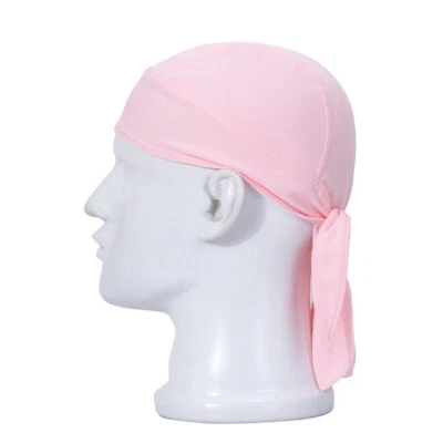 Boné de ciclismo caveira envoltório de cabeça de pano chapéu gorro motociclista ajustável secagem rápida bandana - Imagem 1 de 4