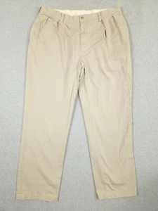 Polo Ralph Lauren Chino Hose Herren Größe 38x32 Classic Fit Plissee Beige - Bild 1 von 11