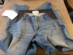 Pantalones de mezclilla ajustados Isabel de maternidad con cintura ajustable para mujer talla 14 - Imagen 1 de 5