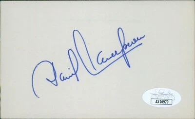 Dave Concepcion Cincinnati Reds Signed 3x5 Index Card JSA Authenticated - Image 1 of 2