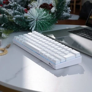 RK ROYAL KLUDGE RK61-DE 60% Mechanical Keyboard, Bluetooth/Wired, Red Switches - Picture 1 of 11