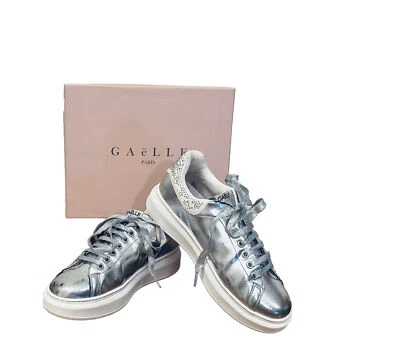 Sneakers Donna , Argento con Strass " Gaelle Paris " N' 39 - Immagine 1 di 4