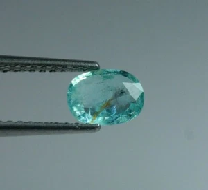 1,07ct Natürlicher Grünlich Blau Farbe Paraiba Turmalin Oval 8x6mm 100% Original  - Bild 1 von 6