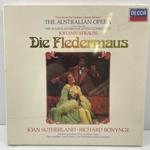 DECCA NEW SEALED - AUSTRALIAN OPERA STRAUSS DIE FLEDERMAUS SUTHERLAND BONYNGE - Picture 1 of 5
