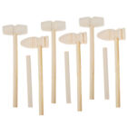 9 Pcs Mallet Pounding Toy Wood Chocolate Hammer Heart Mold Wood Hammer