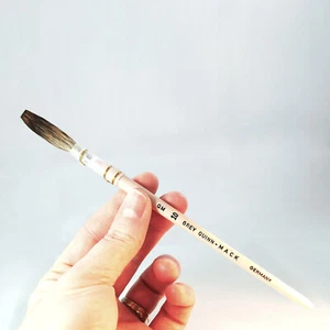 Quinn/Mack Extended Gray Quill Pink Handle Pinstriping Brush Size #1-#10 OR Set - Picture 1 of 4