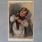 Russian Girl Love Toy Doll Soldier. Tsarist Russia Postcard 1909S By Boehm Bem??