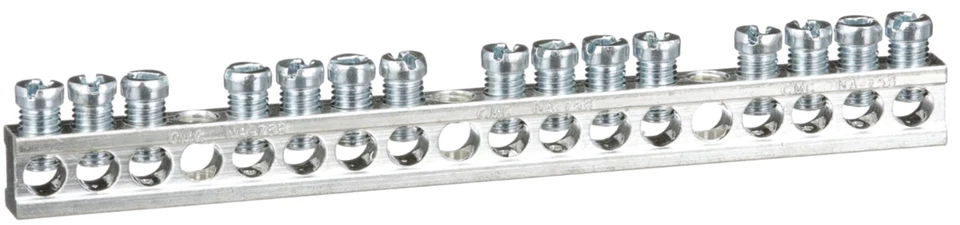 Square D PK15GTA Load Center Accessory Grounding Bar Kit 15 Terminals Used - Image 1 of 1