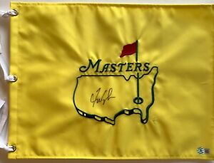 Fred Couples signed undated Masters Flag pga golf beckett bas