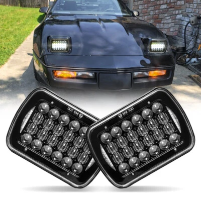 Halo 2PCS 5X7'' / 7X6" Inch LED Headlights for Chevrolet Corvette C4 /1984-1996 - Image 1 of 4