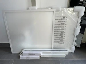 2x LED Panel 62x62 Weiß, mit hochwertigen Lifud Trafo, Rasterdecke - Bild 1 von 3