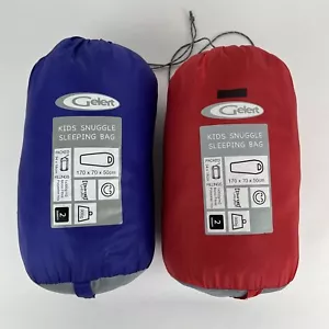 Sacos de dormir Gelert Kids acurrucados 170x70x50 - 2 estaciones rojo/gris - azul índigo x2 - Imagen 1 de 2
