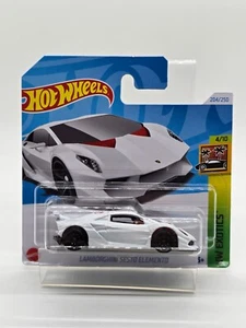 Hot Wheels 2024 White Lamborghini Sesto Elemento HW Exotics Short Card - Picture 1 of 8