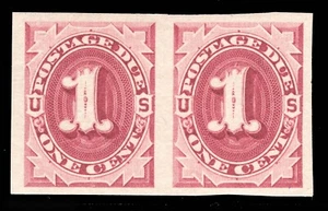 MOMEN: US STAMPS #J22P5 POSTAGE DUE PROOF IMPERF PAIR MINT OG H VF LOT #81101* - Picture 1 of 2