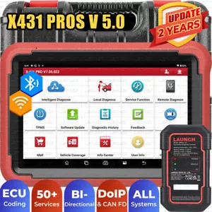 LAUNCH X431 PRO V5.0 All System OBD2 Car Diagnostic Scan Tool ECU Coding Scanner - Picture 1 of 17