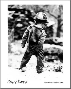 Poster "Picky Picky " Size 20 X16 ' Art Poster Boy Picking Butt - Picture 1 of 2