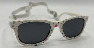 Nacuwa Baby Sunglasses Toddler Kids, White With Stars 0-2years Pouch & Case  - Picture 1 of 7