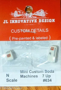 JL Innovative Design #634 Custom Soda Machine Set -- 7up 1 Upright, 1 Chest Styl - Picture 1 of 1