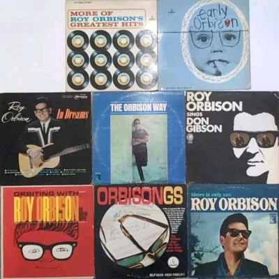 Roy Orbison Vinyl LP Record Lot Of 8 Dreams Orbiting Early GS Hits Only One - Image 1 of 4