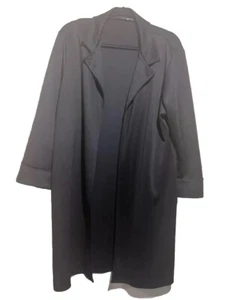 ✨Boo Hoo Women’s Cardigan Size 14 (US), Black, Open Front, Long Sleeve, Basic✨ - Picture 1 of 12
