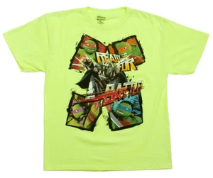 TMNT Ready for Battle Neon Green T-Shirts - Picture 1 of 1
