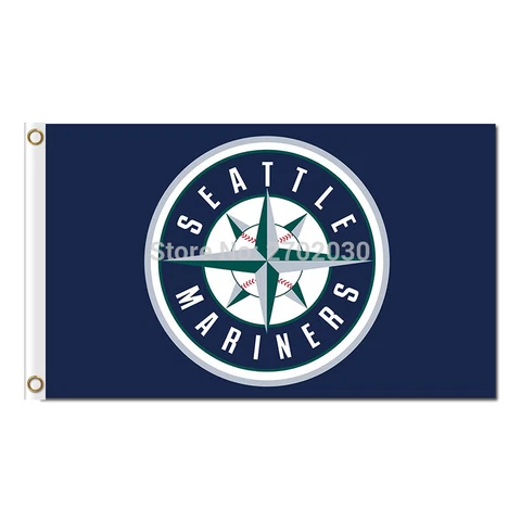 Seattle Mariners Flag 3x5ft Banner Polyester Baseball WorldSeries mariners005 Cover