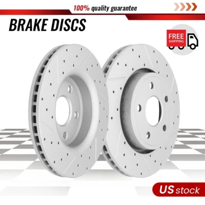 For 2006-2010 Jeep Commander 2005-2010 Grand Cherokee Front Brake Rotors Set - Image 1 of 4