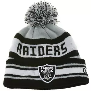 Gorro de invierno New Era Beanie Las Vegas Raiders Team Jake gris punto pompón gorra - Imagen 1 de 1