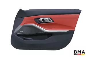 BMW M3 G80 Front Right Fiona Red Leather Door Panel Assembly 2021 - 2024 OEM - Picture 1 of 6