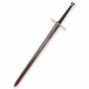 Handmade Long Sword Real-Full Tang-Carbon Steel-Sharp-Collectible-Medieval - Picture 1 of 5
