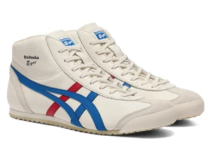 Onitsuka Tiger MEXICO Mid Runner 1183B577 103 CREAM/DIRECTOIRE BLUE New in Box - Picture 1 of 8