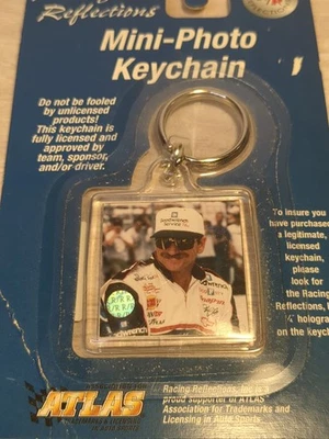 Dale Earnhardt Sr #3 Goodwrench Service Mini Photo Key Chain Double Sided - Image 1 of 4