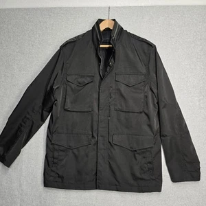 John Varvatos Mens Utility Field Jacket MEDIUM Black Star CONNER USA Military  - Picture 1 of 24