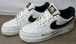 Nike Air Force 1 Schuhe Größe 10 weiß niedrig Leder Double Swoosh DM3322-100 - Bild 1 von 11