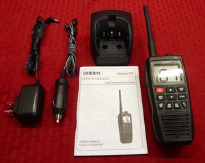 UNIDEN ATLANTIS 275 VHF HANDHELD TWO-WAY SUBMERSIBLE MARINE BOAT PORTABLE RADIO - Picture 1 of 5