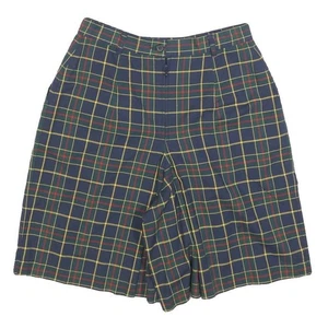 WOODS & IRONS Damen Shorts blau Tartan XS W26 klassische Baumwollmischung - Bild 1 von 6