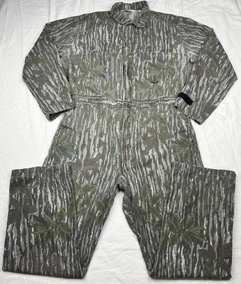 Vintage Walls Realtree Hunting Camo Camouflage Coveralls USA Men’s L Tall   - Image 1 of 4