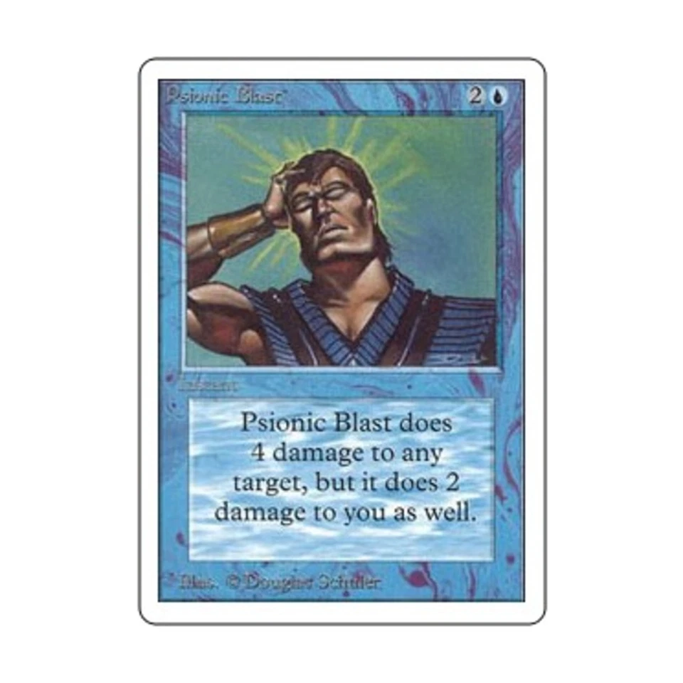 WOTC MtG Unlimited Psionic Blast (U) VG - Image 1 of 1