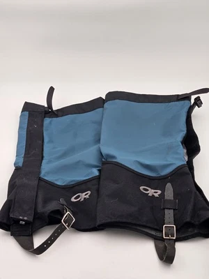 Outdoor Research Verglas Gaiters Size Large Black Waterproof 61610 - Image 1 of 3